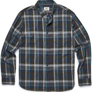 Surfside Supply Plaid Flannel Shirt Olive Heather Size Large Brian Flannel
